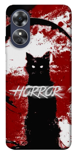 Чохол itsPrint Black cat для Oppo A17