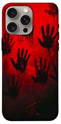 Чехол itsPrint Bloody hands для Apple iPhone 15 Pro Max (6.7")