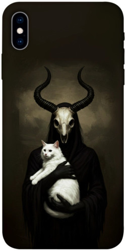 Чохол itsPrint Creature with cat для Apple iPhone X (5.8")