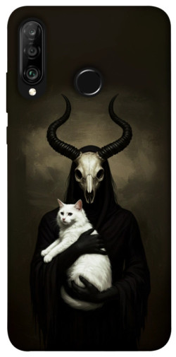 Чохол itsPrint Creature with cat для Huawei P30 lite