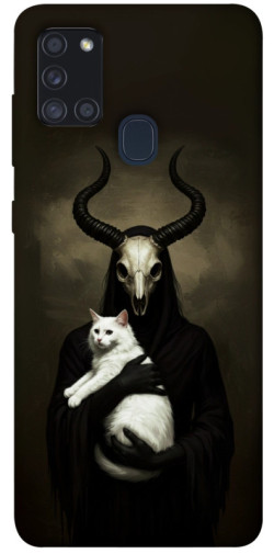 Чохол itsPrint Creature with cat для Samsung Galaxy A21s