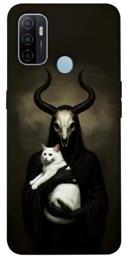 Чохол itsPrint Creature with cat для Oppo A53 / A32 / A33