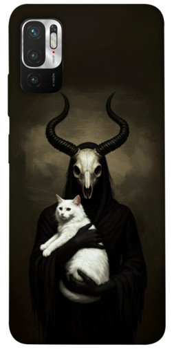 Чохол itsPrint Creature with cat для Xiaomi Redmi Note 10 5G