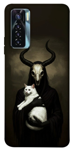 Чехол itsPrint Creature with cat для TECNO Camon 17 Pro