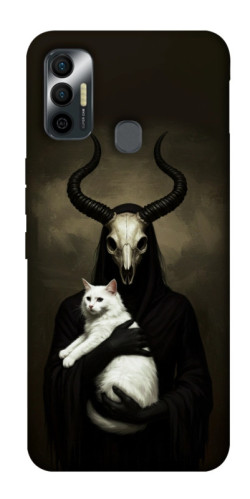 Чохол itsPrint Creature with cat для TECNO Spark 7