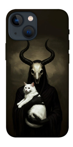 Чехол itsPrint Creature with cat для Apple iPhone 13 mini (5.4")