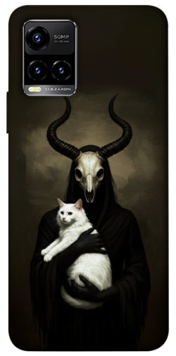 Чохол itsPrint Creature with cat для Vivo Y21 / Y33s
