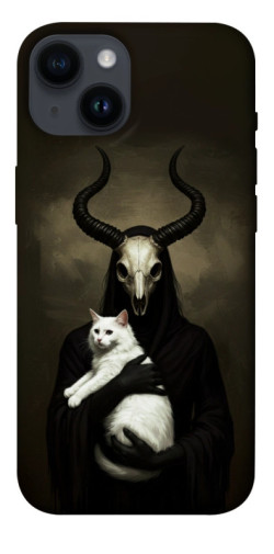 Чехол itsPrint Creature with cat для Apple iPhone 14 (6.1")