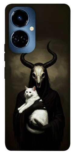 Чохол itsPrint Creature with cat для TECNO Camon 19 (CI6n) / 19 Pro (CI8n)