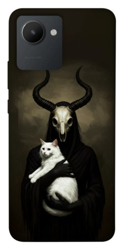 Чехол itsPrint Creature with cat для Realme C30