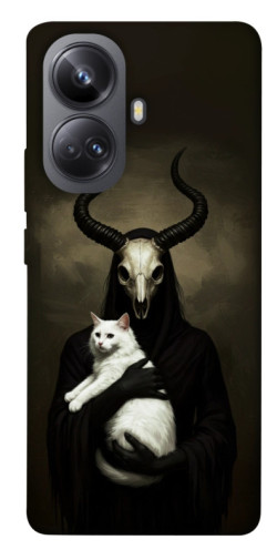 Чехол itsPrint Creature with cat для Realme 10 Pro+