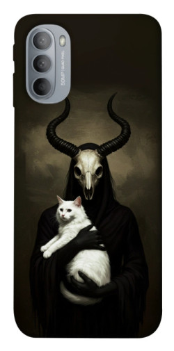 Чохол itsPrint Creature with cat для Motorola Moto G31