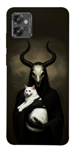 Чохол itsPrint Creature with cat для Motorola Moto G32