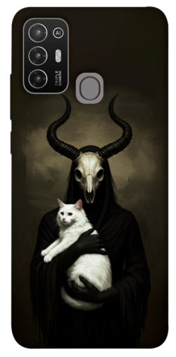 Чехол itsPrint Creature with cat для ZTE Blade A52