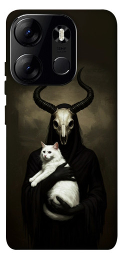 Чехол itsPrint Creature with cat для Tecno Spark Go 2023