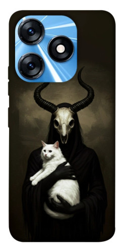 Чохол itsPrint Creature with cat для TECNO Spark 10 Pro
