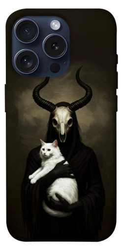 Чохол itsPrint Creature with cat для Apple iPhone 15 Pro (6.1")
