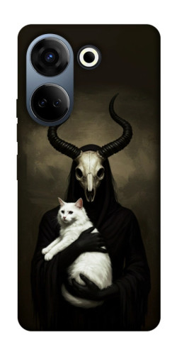 Чохол itsPrint Creature with cat для TECNO Camon 20 Pro (CK7n)