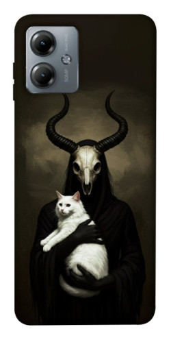 Чехол itsPrint Creature with cat для Motorola Moto G14