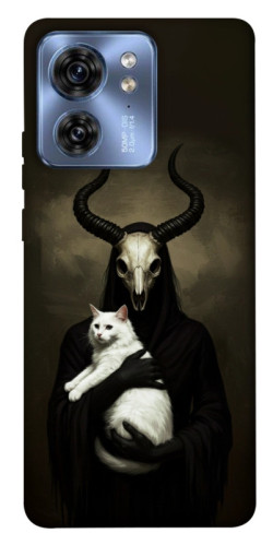 Чехол itsPrint Creature with cat для Motorola Edge 40