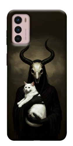 Чехол itsPrint Creature with cat для Motorola Moto G42