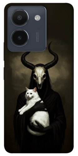 Чехол itsPrint Creature with cat для Vivo Y36