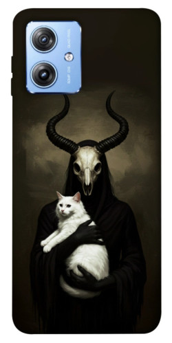 Чехол itsPrint Creature with cat для Motorola Moto G84