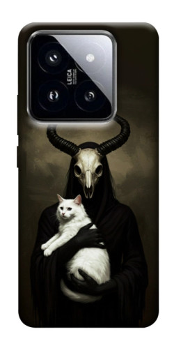 Чехол itsPrint Creature with cat для Xiaomi 14 Pro