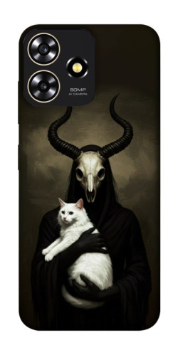 Чехол itsPrint Creature with cat для ZTE Blade A73 4G