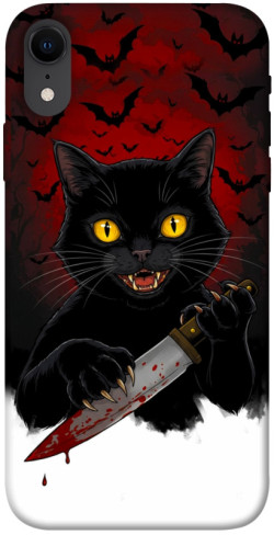 Чехол itsPrint Horror lucky cat для Apple iPhone XR (6.1")