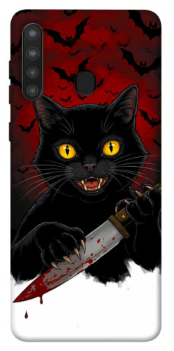 Чехол itsPrint Horror lucky cat для Samsung Galaxy A21