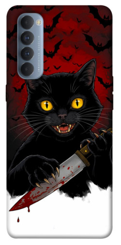Чехол itsPrint Horror lucky cat для Oppo Reno 4 Pro