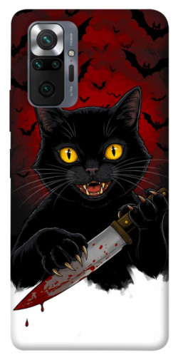 Чехол itsPrint Horror lucky cat для Xiaomi Redmi Note 10 Pro