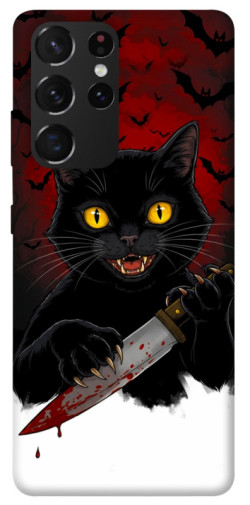 Чехол itsPrint Horror lucky cat для Samsung Galaxy S21 Ultra