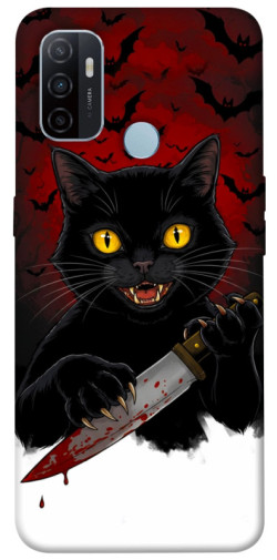 Чохол itsPrint Horror lucky cat для Oppo A53 / A32 / A33