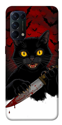 Чехол itsPrint Horror lucky cat для Oppo Reno 5 4G