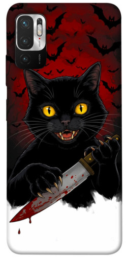 Чехол itsPrint Horror lucky cat для Xiaomi Redmi Note 10 5G