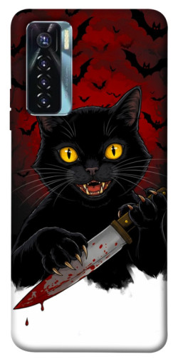 Чехол itsPrint Horror lucky cat для TECNO Camon 17 Pro