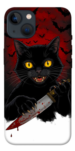 Чехол itsPrint Horror lucky cat для Apple iPhone 13 (6.1")