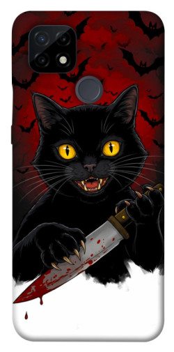 Чехол itsPrint Horror lucky cat для Realme C21