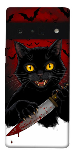 Чехол itsPrint Horror lucky cat для Google Pixel 6 Pro