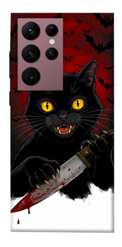 Чехол itsPrint Horror lucky cat для Samsung Galaxy S22 Ultra