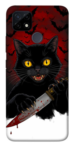 Чехол itsPrint Horror lucky cat для Realme C21Y