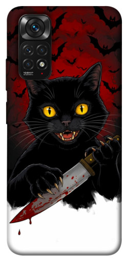 Чехол itsPrint Horror lucky cat для Xiaomi Redmi Note 11 (Global) / Note 11S