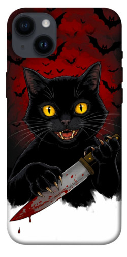 Чехол itsPrint Horror lucky cat для Apple iPhone 14 Plus (6.7")