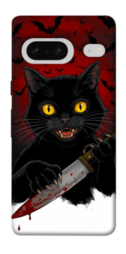 Чехол itsPrint Horror lucky cat для Google Pixel 7