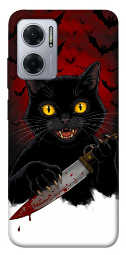 Чехол itsPrint Horror lucky cat для Xiaomi Redmi Note 11E