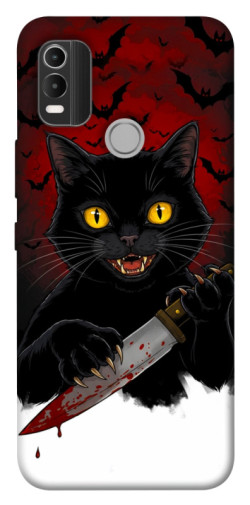 Чехол itsPrint Horror lucky cat для Nokia C21 Plus