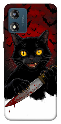 Чохол itsPrint Horror lucky cat для Motorola Moto E13