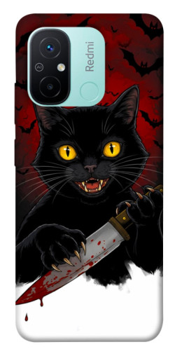 Чехол itsPrint Horror lucky cat для Xiaomi Redmi 12C